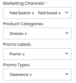 Marketing Calendar Filter Groups